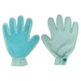 thumbnail image 3 of Guante de aseo para mascotas de cinco dedos Unique Bargains 1 Pc para baño Tienda de mascotas Azul Ante, 3 of 4