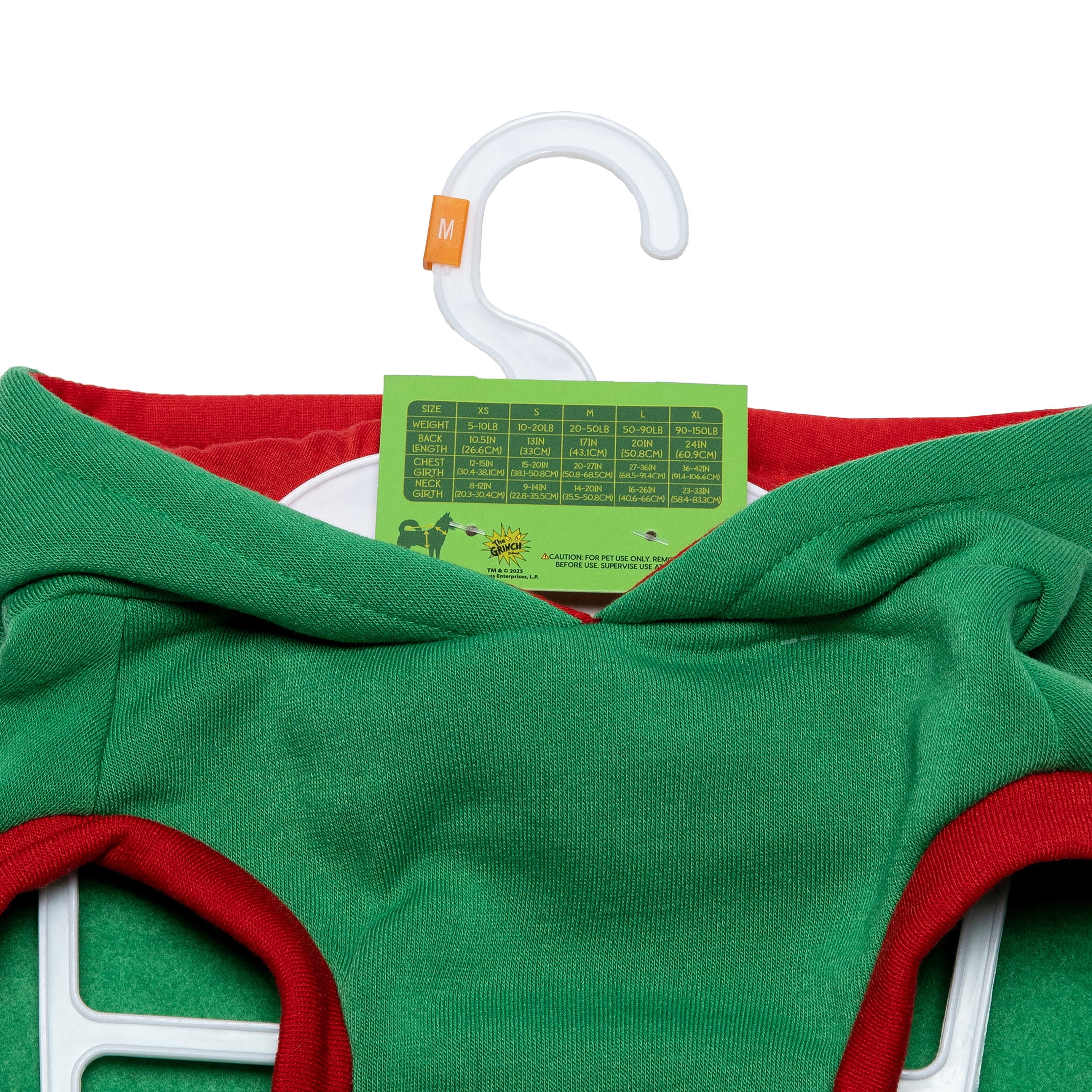 Dr. Seuss' The Grinch! Holiday Pet Hoodie for Cats & Dogs, Feelin' Grinchy, Green, Small