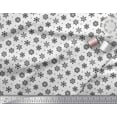 thumbnail image 2 of Soimoi Cotton Duck Fabric Dot & Snow Flakes Floral Decor Fabric Printed Yard 42 Inch Wide, 2 of 3