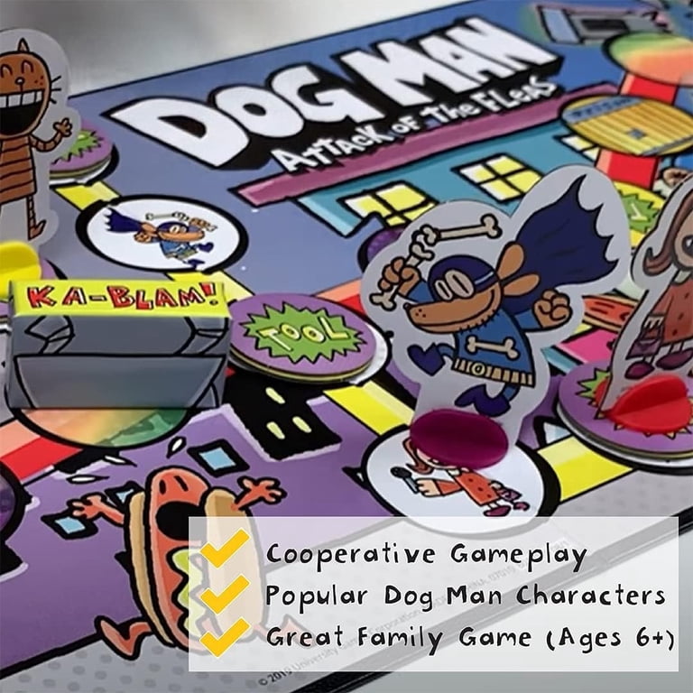 University Games Dog Man Attack of the Fleas Cooperative Board Game photo 4