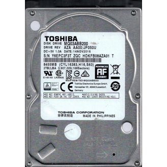 Toshiba MQ01UBB200 AZA AA00/AY000U 2TB USB 3.0 Laptop Hard Drive