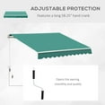 thumbnail image 3 of Outsunny 10'x8' Awning Door Canopy Back Outdoor Sun Rain Shade Shelter Cover, 3 of 9