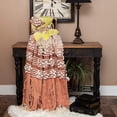 thumbnail image 2 of Parkland Collection Vanya 67x52" Vereigated Fabric Throw Blanket in Yellow, 2 of 5