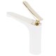 thumbnail image 4 of Grifo de lavabo G1/2 moderno, mezclador de agua fría y caliente, accesorio de baño, oro blanco, 4 of 14