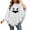 2#White, variant on Gunia Women Halloween White Ghost Costume Poncho Cape Dress Up Cosplay Spooky Tops
