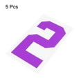 thumbnail image 3 of Iron on Number 2 Heat Transfer 8" Dark Purple Single Number 5 Pack, 3 of 6
