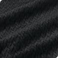thumbnail image 3 of Bare Home Couverture Texturée en Molleton Microplush - 300 G/m2 - Microfibre Duveteuse - Douce et Moelleuse - Très Grand Lit, Noir, 3 of 6