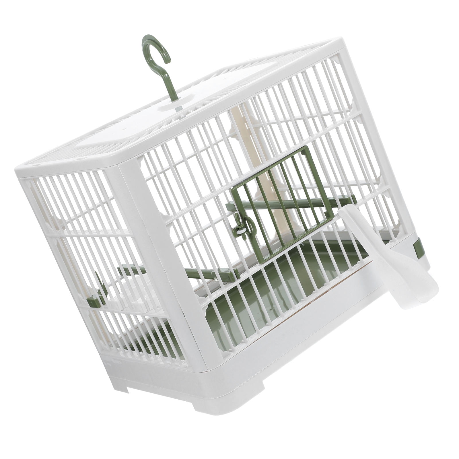 COMPUKAS Foldable Parrot Travel Cage Lightweight Portable Bird Carrier for Parakeets