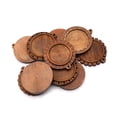 thumbnail image 4 of 36pcs Bois Rond Pendentif Plateaux Rétro de Mode Pendentif Plateaux Accessoires de Bijoux, 4 of 7