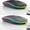 2 pack Black+Grey, variant on General Wireless Bluetooth Mouse,LED Dual Mode Rechargeable Silent Slim Laptop Mouse,Portable(BT5.2+USB Receiver) Dual Mode Computer Mice,for Laptop,Desktop Computer,ipad Tablet,Phone,TV (Grey)