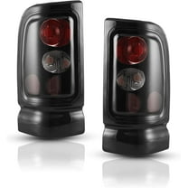 1 Pair Tail Lights Compatible with 1994-2001 Dodge Ram 1500/2500/3500 Pickup,Rear Lamps for 1995-2002 Dodge Ram 4000 Pickup,Black Matte Smoked Lens