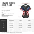 thumbnail image 4 of Vsdgher Butterfly With USA Flag Women Shirts V Neck Short Sleeve Tops T-Shirt Basic Tees, S to 3XLSmall, 4 of 5