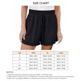 thumbnail image 5 of Women Wide Leg Shorts Drawstring Elastic High Waist Pure Color Breathable Summer Shorts, 5 of 5