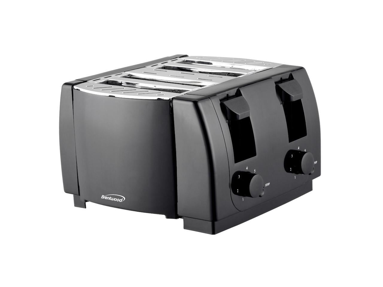 Brentwood Cool Touch 4-Slice Toaster (Black), TS-285
