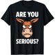 thumbnail image 1 of Meme are You Serious Grumpy Funny Monkey Humor Camiseta, 1 of 2
