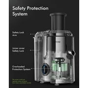 SIFENE 800W Centrifugal Juicer Machine, 3-Speed Juice Extractor with 3-Inch Wide Chute, Easy Clean, Fruit & Vegetable Juicer, Stainless Steel, BPA-Free, Compact Home Kitchen, Gray