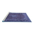 thumbnail image 2 of Ahgly Company Machine Washable Indoor Square Persian Blue Traditional Area Rugs, 6' Square, 2 of 4