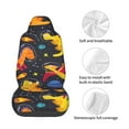 thumbnail image 4 of Lsque Dinosaurs in Space Pattern Car Seat Covers for Front Seats , Waterproof Seat Covers for Cars, Sporty Front Seat Covers,Car Seat Cover Protector Front Seats, 4 of 5