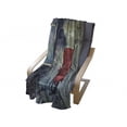 thumbnail image 3 of Antique Soft Flannel Fleece Blanket, Old Armchair in Grunge Retro Interior Damaged Messy Abandoned House Old, Cozy Plush for Indoor and Outdoor Use, 70" x 90", Pale Green Red Black, by Ambesonne, 3 of 5