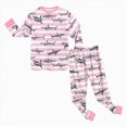 thumbnail image 6 of NOLDARES Toddler Baby Boys Pajamas Kids 2 Piece Pj's Long Sleeve Cartoon Sleepwear Clothes Set Outfits,Little Girl Pajamas,Pink,2-3 Y, 6 of 9
