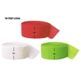thumbnail image 3 of Koyal Wholesale Crepe Paper Streamer Hanging Party Decorations Kit, 240-Feet, Red, White, Kiwi Green, 1-Pack, 3 of 3