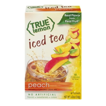 True Lemon Drink Mix, .63 Oz, Peach Iced Tea, 6 Packets (Pack of 1)