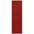 thumbnail image 5 of Ekena Millwork 12"W x 62"H True Fit PVC Center Circle Arts & Crafts Fixed Mount Shutters, Fire Red (Per Pair - Hardware Not Included), 5 of 9