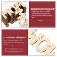 thumbnail image 3 of KONTONTY 15Pcs Mom Craft Wooden Letters Khaki Decoration For Mothers Day Style, 3 of 4