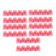 thumbnail image 1 of R4 1U transparente Tratamiento mate Buena resistencia a la fatiga Maquinaria Keycap 100 teclas rosa jinwen Teclas transparentes, 1 of 8