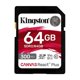 thumbnail image 2 of Tarjeta SD Kingston Canvas React Plus de 64 GB U3 V90 (paquete de 2), 2 of 5