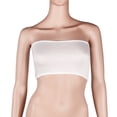 thumbnail image 5 of Señoras de las mujeres suave elástico sin tirantes del tubo del Bandeau Tops Sin cojín del pecho Wraps (blanco), 5 of 5