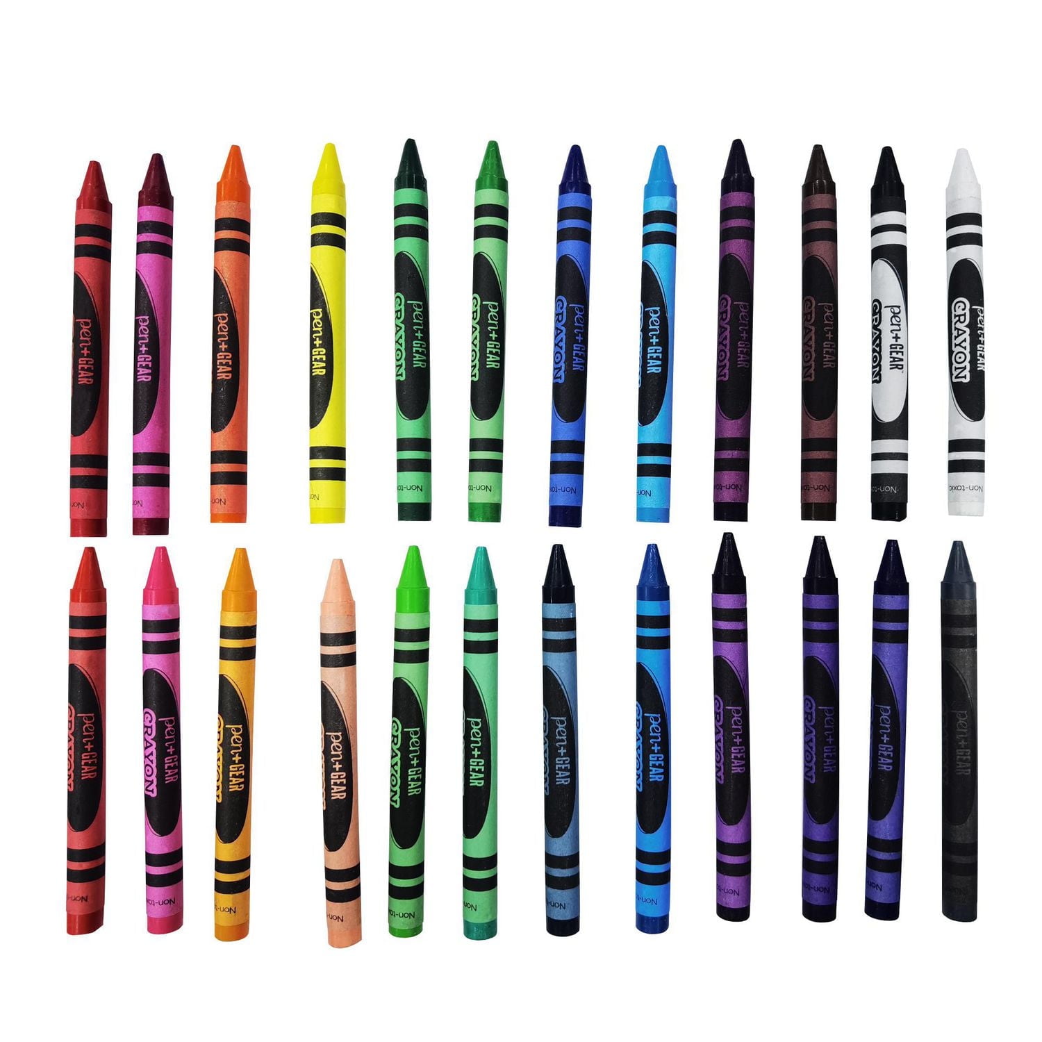 PEN+GEAR 24CT Crayons Packed in Window Paper Box, PEN+GEAR 24CT CRAYONS