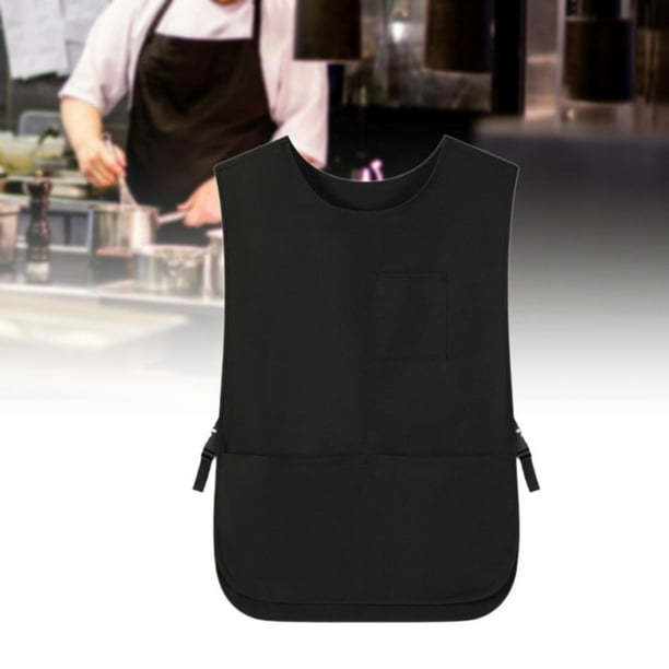 Delantal de zapatero, delantal de teñido, impermeable, profesional, multifunción, delantal de trabajo para peluquería, chaleco, delantal para trabajo Negro