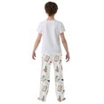 thumbnail image 4 of FORMRS Boys Pajama Pants with Pockets Size 6-8Y Kids Lounge Sleep Bottoms, White Halloween Ghosts, 4 of 8