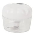 thumbnail image 1 of Garlic Chopper Manual Mini Safe Multipurpose Transparent Garlic Mincer with Drawstring for Kitchen ABS Stainless Steel 9x7cm 137g, 1 of 7