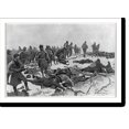 thumbnail image 2 of Historic Framed Print, [Massacre of Cheyennes near Fort Robinson, Nebraska, Jan. 9, 1879; U.S. Soldiers standing among dead Indians], 17-7/8" x 21-7/8", 2 of 9