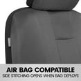 thumbnail image 5 of carXS Forza Solid Gray Car Seat Covers Full Set, Includes Front Seat Covers and Rear Bench Seat Cover for Cars Trucks SUV, Automotive Interior Car Accessories, 5 of 8