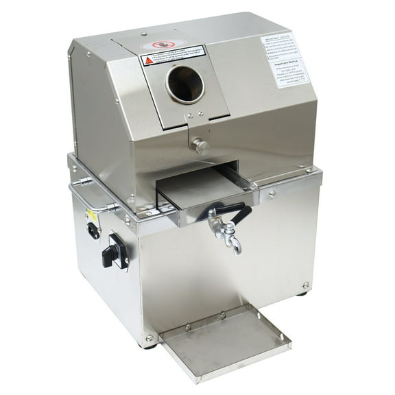 Electric Sugarcane Juice Extractor Sugar Cane Ginger Sweet Sorghum Press Juicer 110V 3 Rollers 300Kg/H