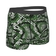 thumbnail image 4 of Uemuo Green Snakeskin Pattern Men's Boxer Briefs,Trunk Anti-Chafing,Comfortable, Durable, and Stylish Underwear-, 4 of 9