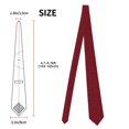 thumbnail image 2 of Fuzoiu Christmas Red Snowflakes Print Men's Necktie,Business Necktie,Mens Ties for Business Wedding Graduation, 2 of 7