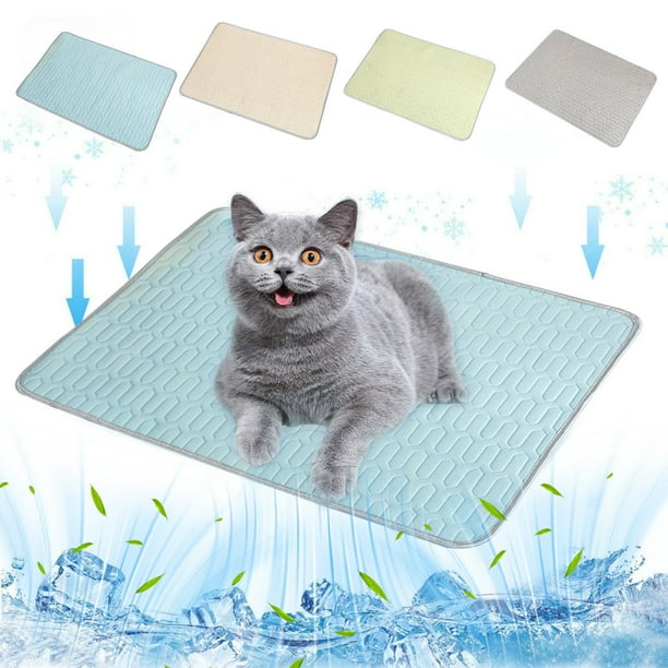 Alfombra de enfriamiento para perros grande | Almohadilla para mascotas auto-refrescante para perros | 27.5x35.4 pulgadas | Paño transpirable | Manta de enfriamiento lavable reutilizable | Viajes