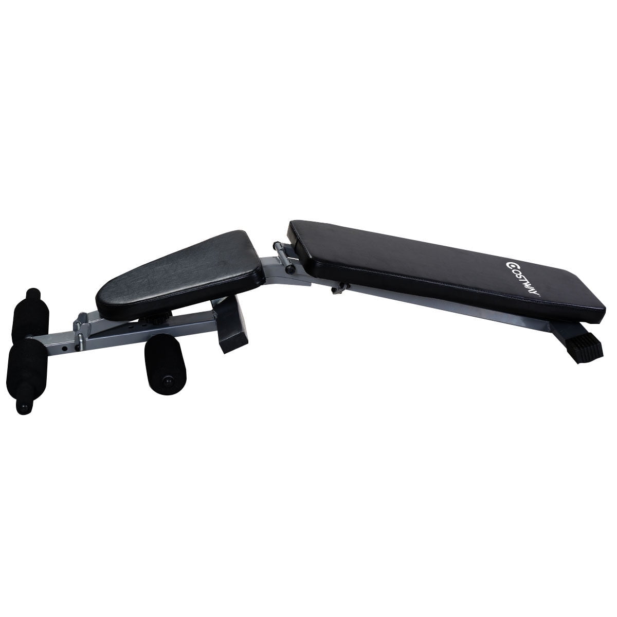Costway Adjustable Foldable Sit Up Ab Incline Abs Bench Flat