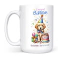 thumbnail image 2 of Happy Birthday Cute Puppy Golden Retriever with Cake Gifts Party Hat Mug Goldens Dog Lover Gifts Idea Coffee Tea Cup - 00029, 2 of 4