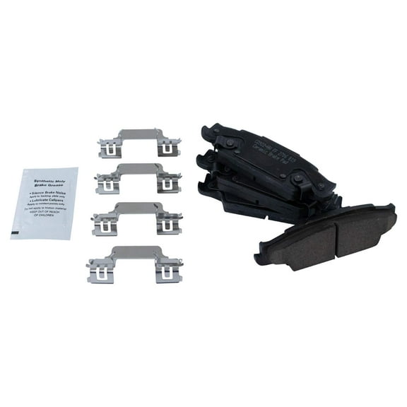 TRQ Rear Ceramic Disc Brake Pad Set Kit for Cadillac STS CTS Grand Prix GXP BFA73220 Fits select: 2006-2007 CADILLAC CTS-V, 2005-2008 PONTIAC GRAND PRIX GXP