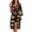 Book Floral, variant on Orange Flame Robes for Women Casual Sleepwear Soft Stylish Nightgowns, Lightweight Long Bathrobe for Holiday Travel House