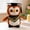 Gold, variant on Owl Graduation Plush Toy, 9" Stuffed Animal Dr. Owl with Doctoral Cap and Tassel, PhD Graduation Gift for Her Him, Class of 2026 Commemorative Soft Owl Doll