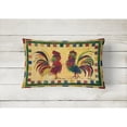 thumbnail image 2 of Carolines Treasures 8062PW1216 Bird - Rooster Canvas Fabric Decorative Pillow, 12H x16W, multicolor, 2 of 3