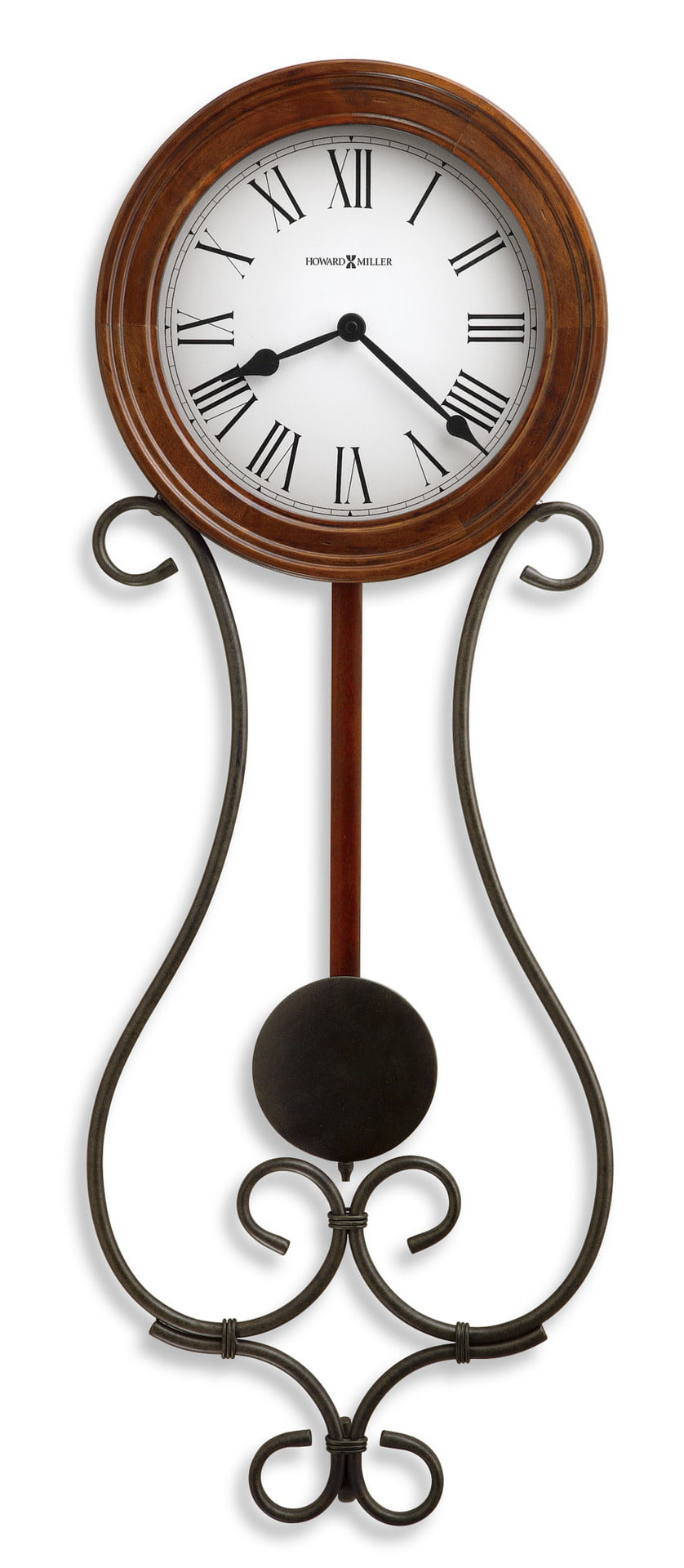 Howard Miller Cyrus Wall Clock 625-401  Hanging Pendulum & Quartz Movement