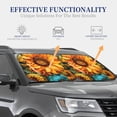 thumbnail image 4 of Wukai Pare-Soleil avant de Voiture Tournesol Coloré Jaune Profond, Visière Solaire Protecteur Intérieur Automobile Bloque les Rayons UV-Grand, 4 of 6