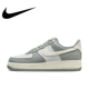 thumbnail image 2 of Nike Original Air Force 1 07 Low Top Boardshorts Zapatillas clásicas informales para exteriores para hombre en color gris y verde, 2 of 5
